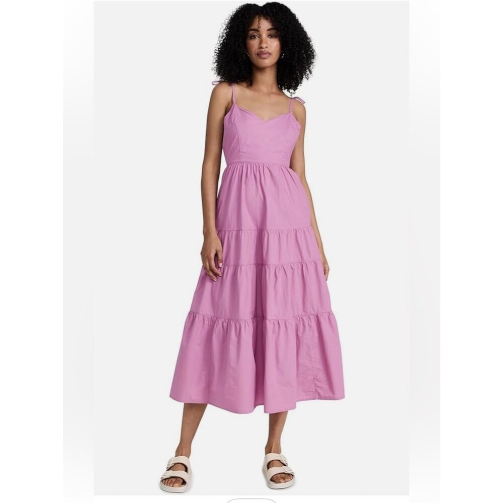 Madewell Sidonie Poplin Maxi Dress Size M